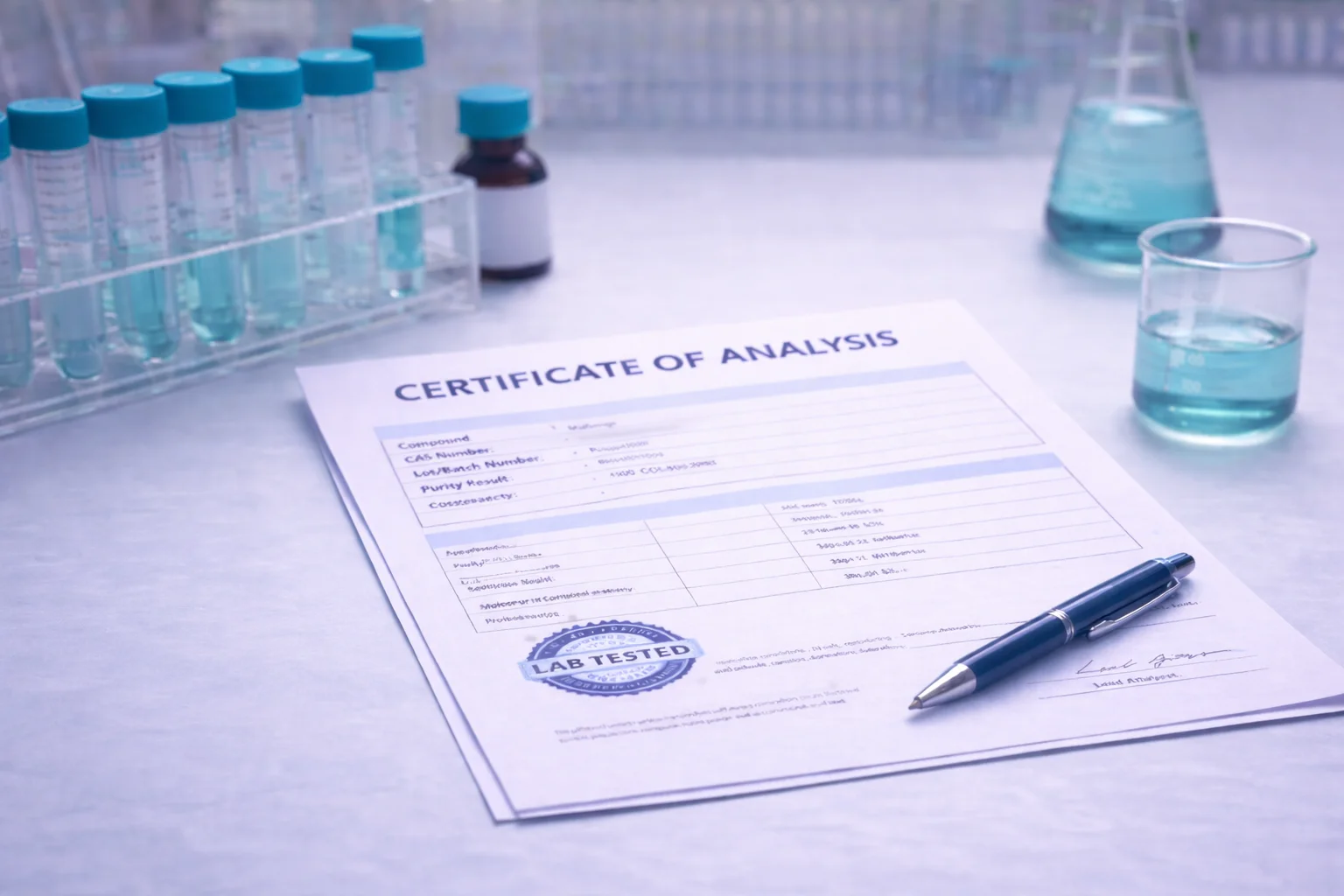 How to Read a Certificate of Analysis and Why Purity Percentage Matters