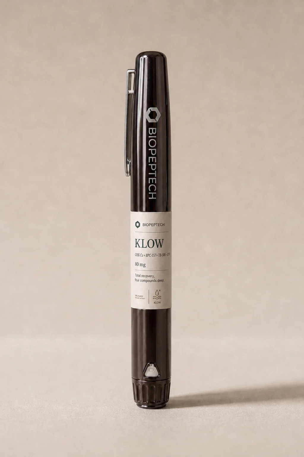 BioPepTech KLOW pen — GHK-Cu + BPC-157 + TB-500 + KPV